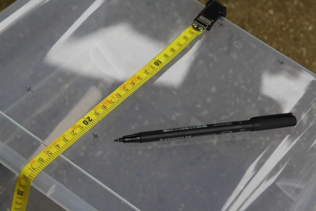 Cage à tomate - tuto - marquage des trous