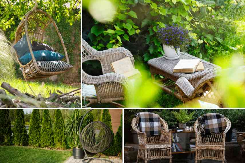 Osier objets deco mobilier adapte jardins