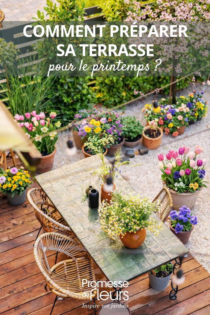 Terrasse au printemps