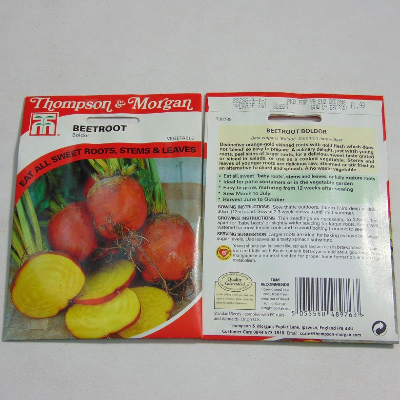 Example of Betterave rouge Boldor - Beta vulgaris le sachet de 200 graines environ as you get