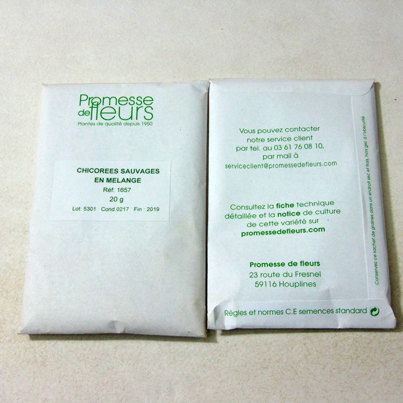 Example of Chicorée sauvage en mélange - Cichorium intybus le sachet de 12000 graines environ (minimum 20g) as you get