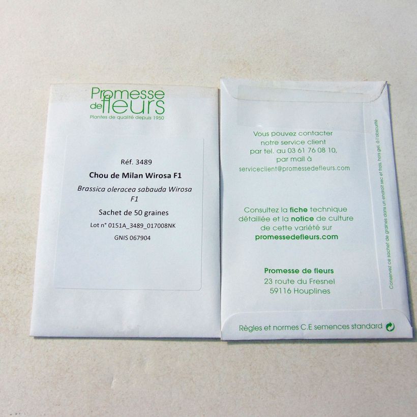 Example of Chou de Milan Wirosa F1 le sachet de 50 graines environ as you get