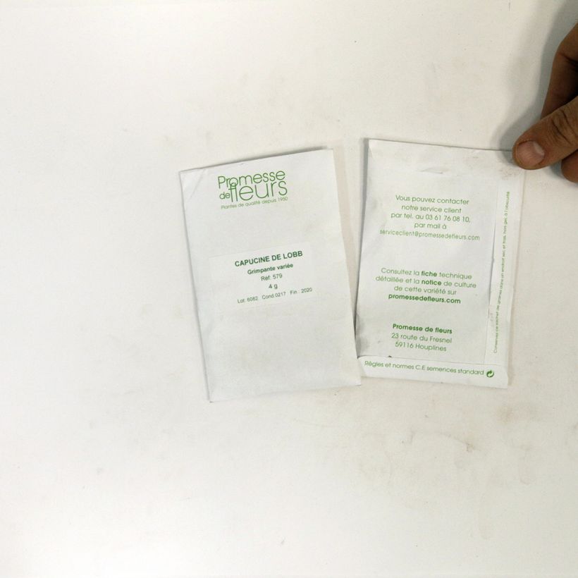 Example of Graines de Capucine grimpante à fleurs doubles - Tropaeolum majus le sachet de +/- 35 graines environ (minimum 5g) as you get