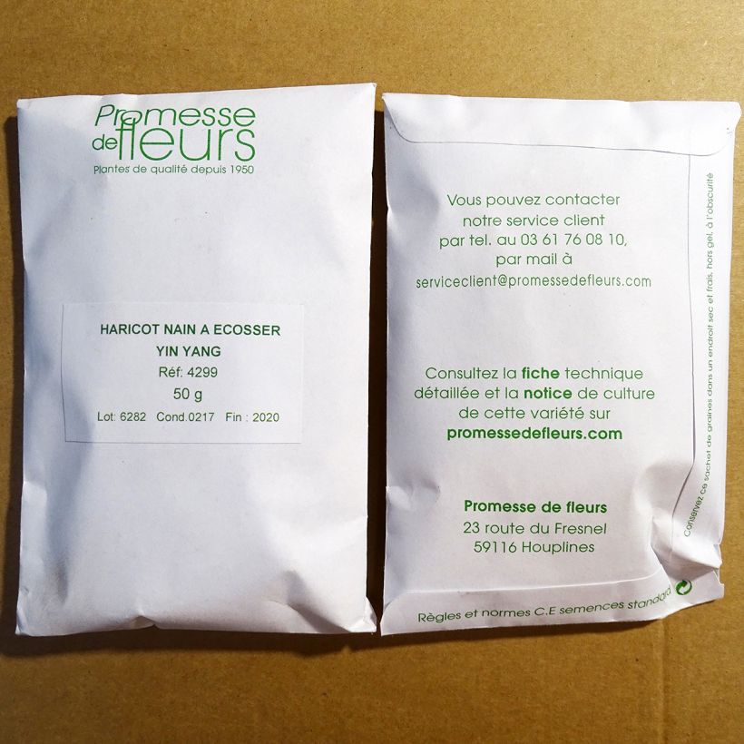 Example of Haricot nain Yin-Yang Starazagorski à écosser le sachet de 90 graines environ (minimum 50g) as you get