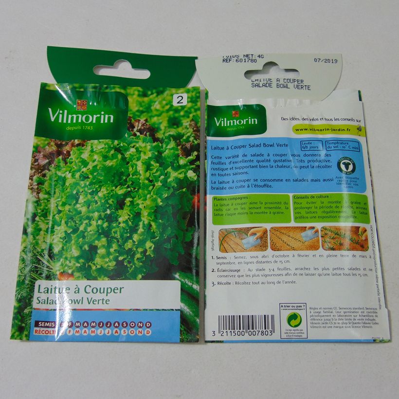 Example of Laitue à couper Salad Bowl verte - Vilmorin le sachet de 3200 graines environ (4g) as you get