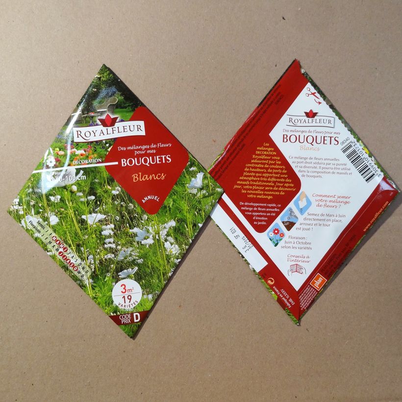 Example of Mélange de fleurs pour bouquets blancs à semer - Sachet 3 m2 Boite pour 3 m² as you get