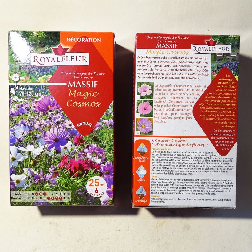 Example of Mélange pour massif Magic Cosmos - Boite 25 m2 Boite pour 25 m² as you get