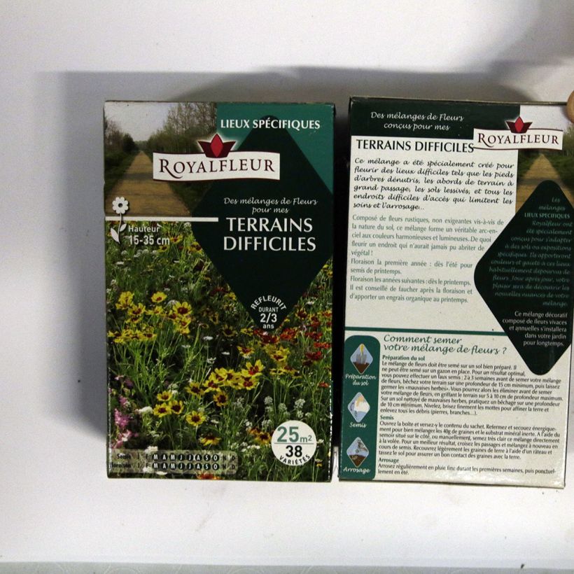 Example of Mélange pour terrain difficile - Boite 25 m2 Boite pour 25 m² as you get