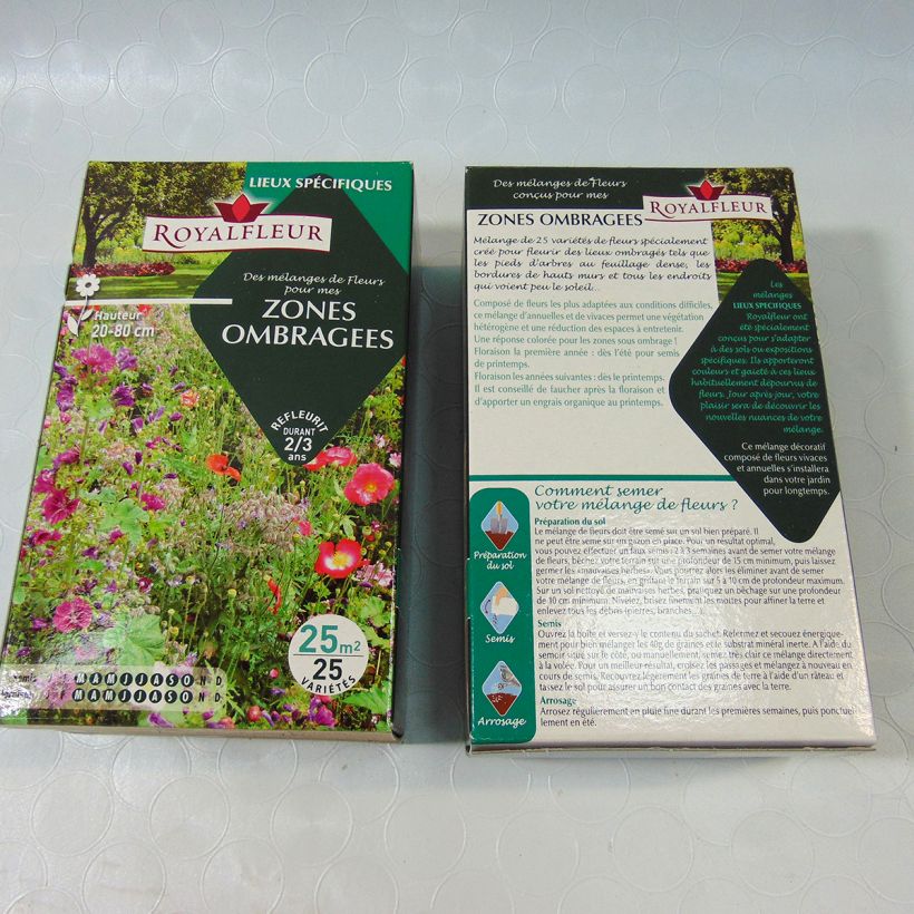 Example of Mélange pour zones ombragées - Boite 25 m2 Boite pour 25 m² as you get