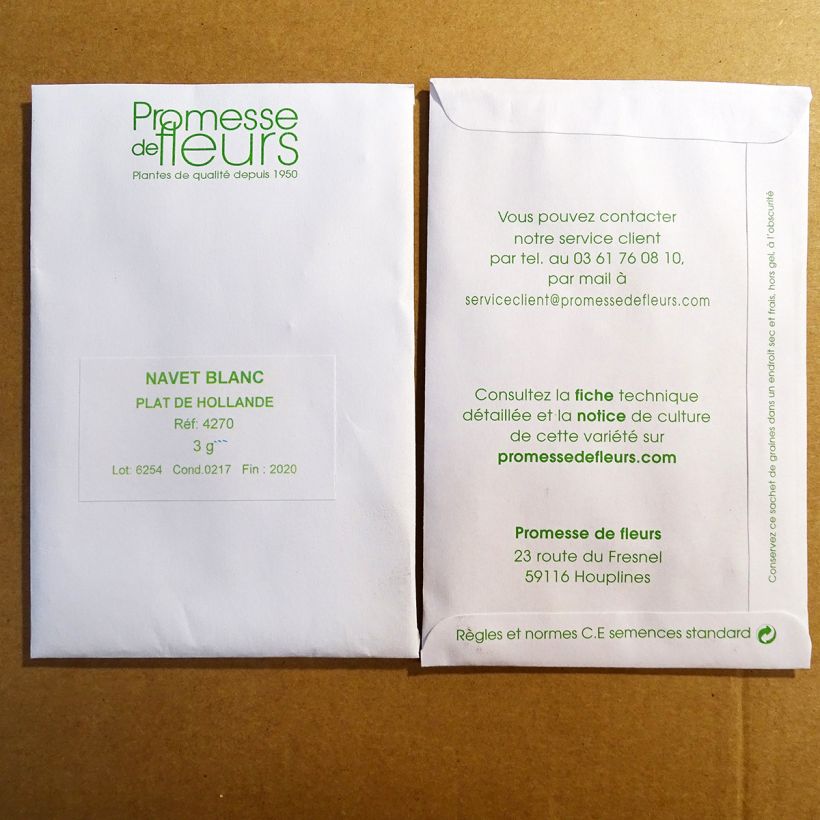 Example of Navet Blanc plat de Hollande le sachet de +/- 1200 graines environ (minimum 3g) as you get