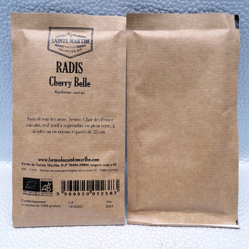 Example of Radis Cherry Belle Bio - Ferme de Sainte Marthe le sachet de 1000 graines environ as you get