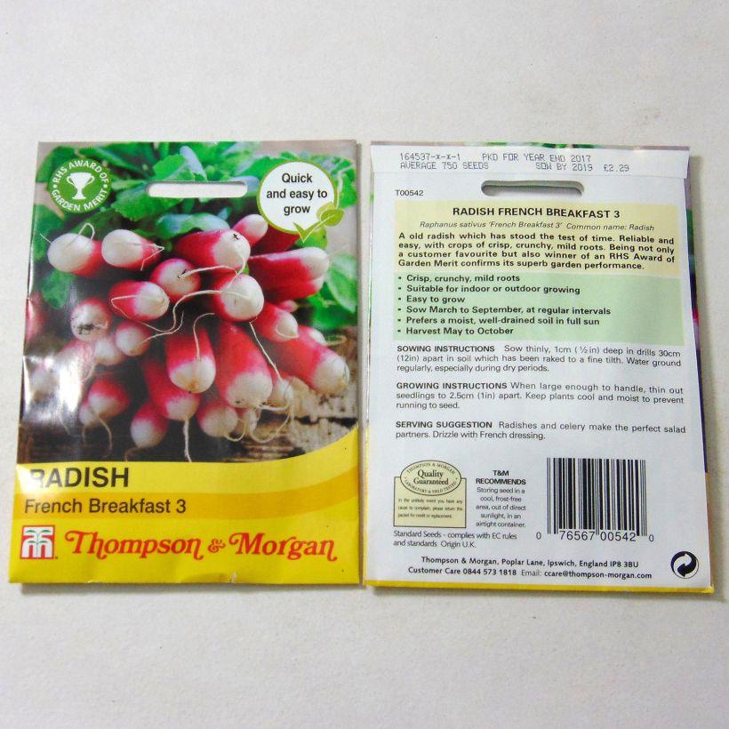 Example of Radis French Breakfast 3 - Raphanus sativus le sachet de 1000 graines environ as you get