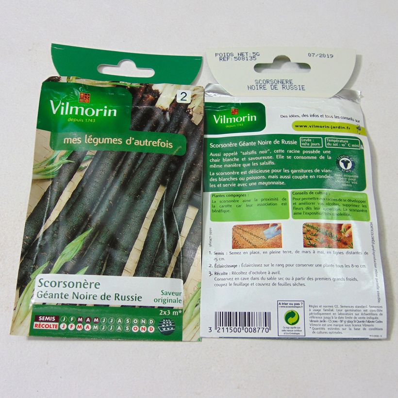Example of Scorsonère Géante Noire de Russie - Vilmorin le sachet de 400 graines environ (5g) as you get