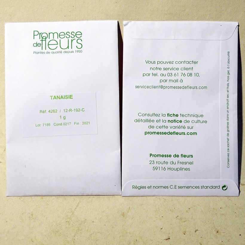 Example of Tanaisie - Tanacetum vulgare le sachet de +/- 7000 graines environ (minimum 1g) as you get