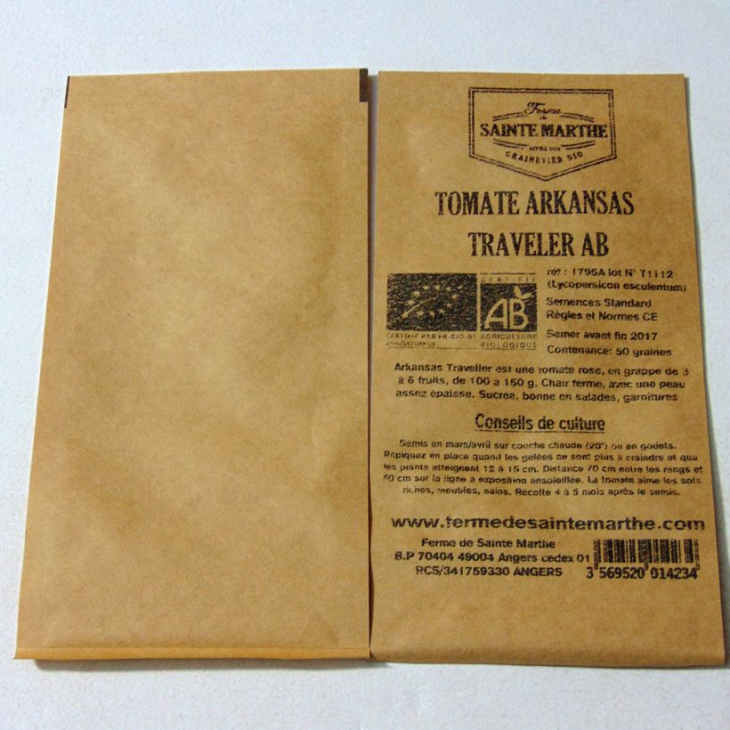 Example of Tomate Arkansas Traveler Bio - Ferme de Sainte Marthe le sachet de 50 graines environ as you get