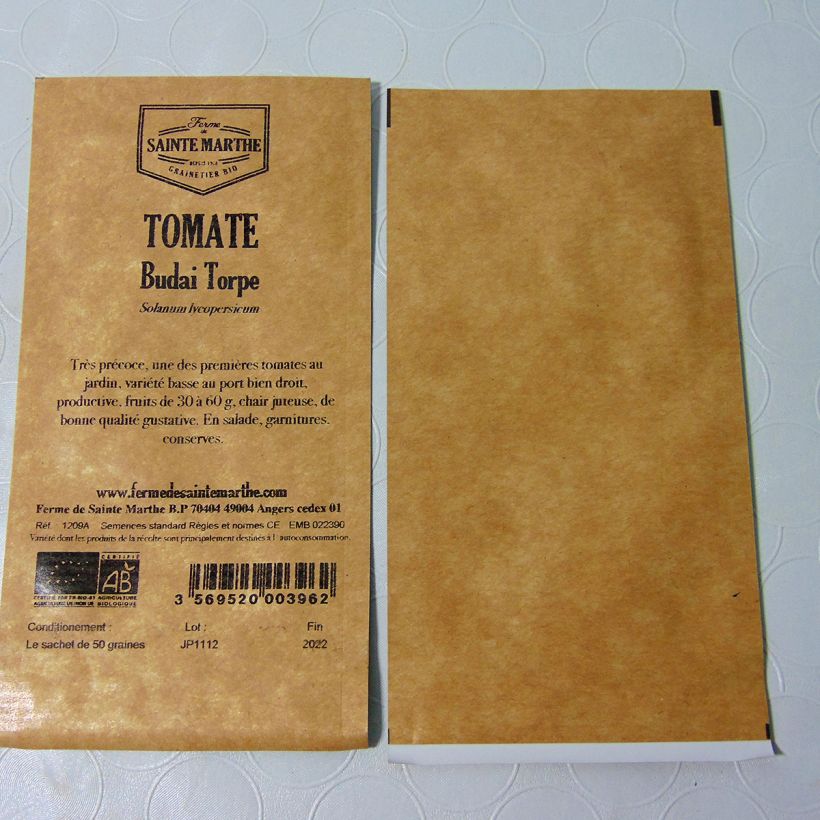 Example of Tomate Budaï Torpe Bio - Ferme de Sainte Marthe le sachet de 50 graines environ as you get