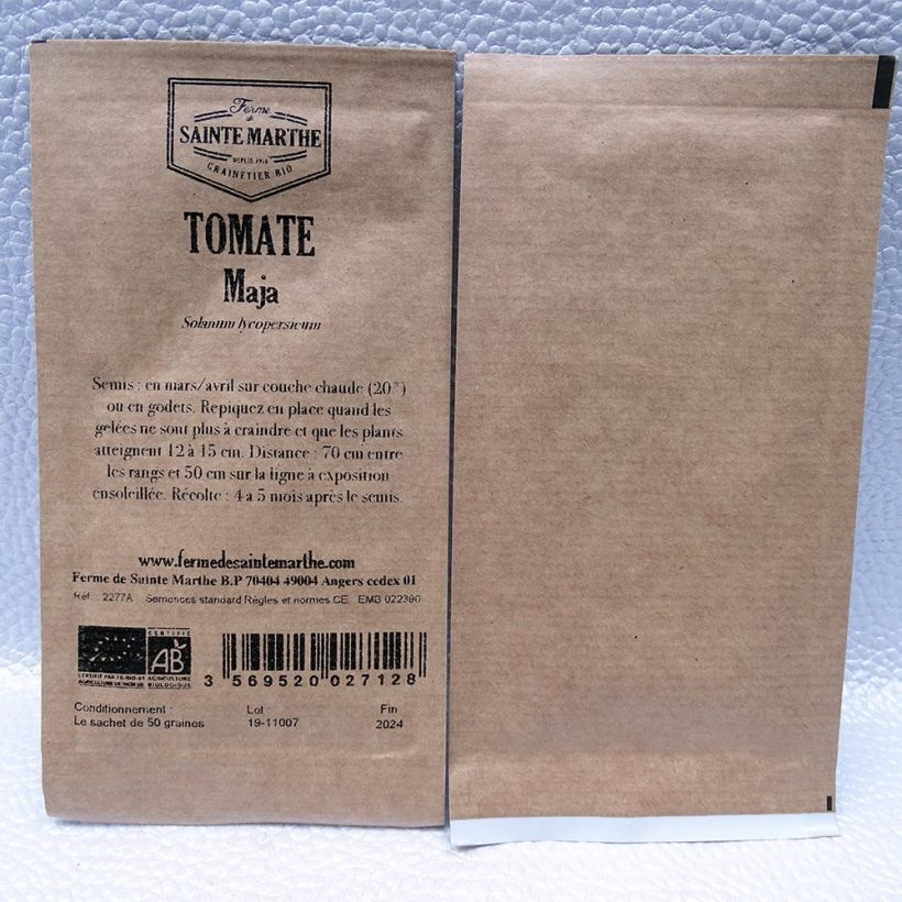 Example of Tomate Maja Bio - Ferme de Sainte Marthe le sachet de 50 graines environ as you get