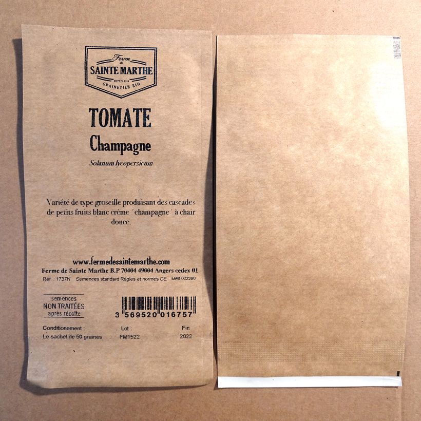 Example of Tomate Bulle NT - Ferme de Sainte Marthe le sachet de 50 graines environ as you get