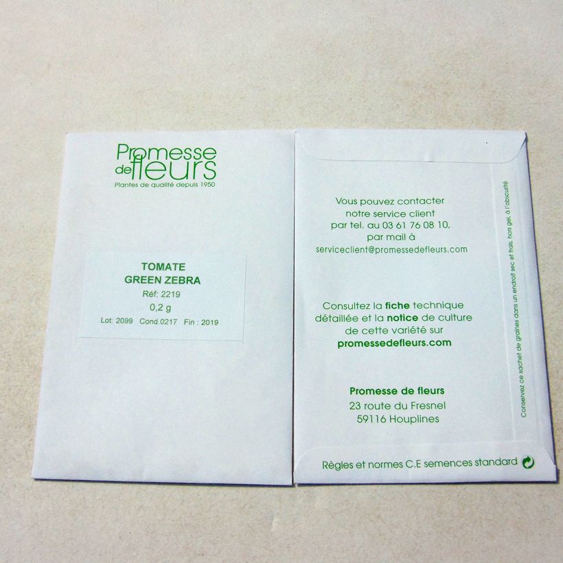 Example of Tomate Green Zebra  - Solanum lycopersicum le sachet de 40 ? 60 graines environ (minimum 0,2g) as you get