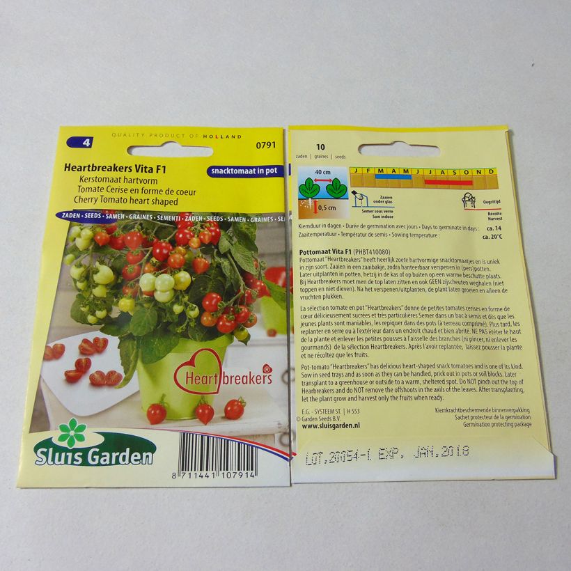 Example of Tomate Heartbreaker F1 - Tomate-cerise le sachet de 8 graines environ as you get