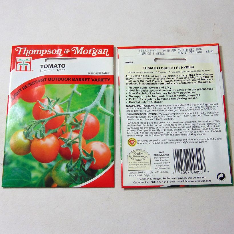 Example of Tomate Losetto F1  - Tomate-cerise le sachet de 6 graines environ as you get