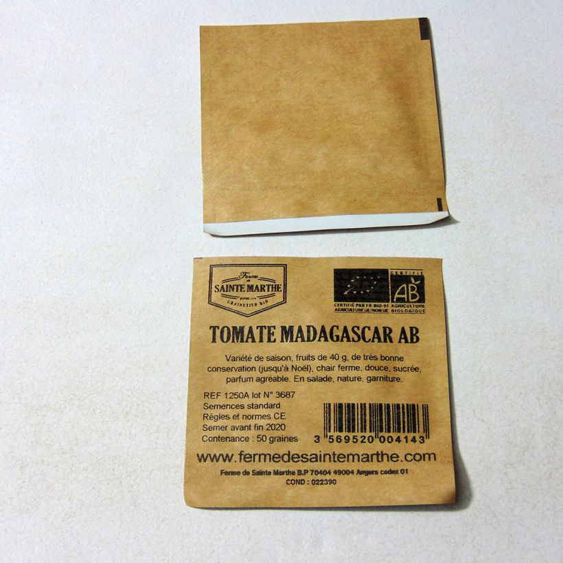 Example of Tomate Madagascar Bio - Ferme de Sainte Marthe le sachet de 50 graines environ as you get