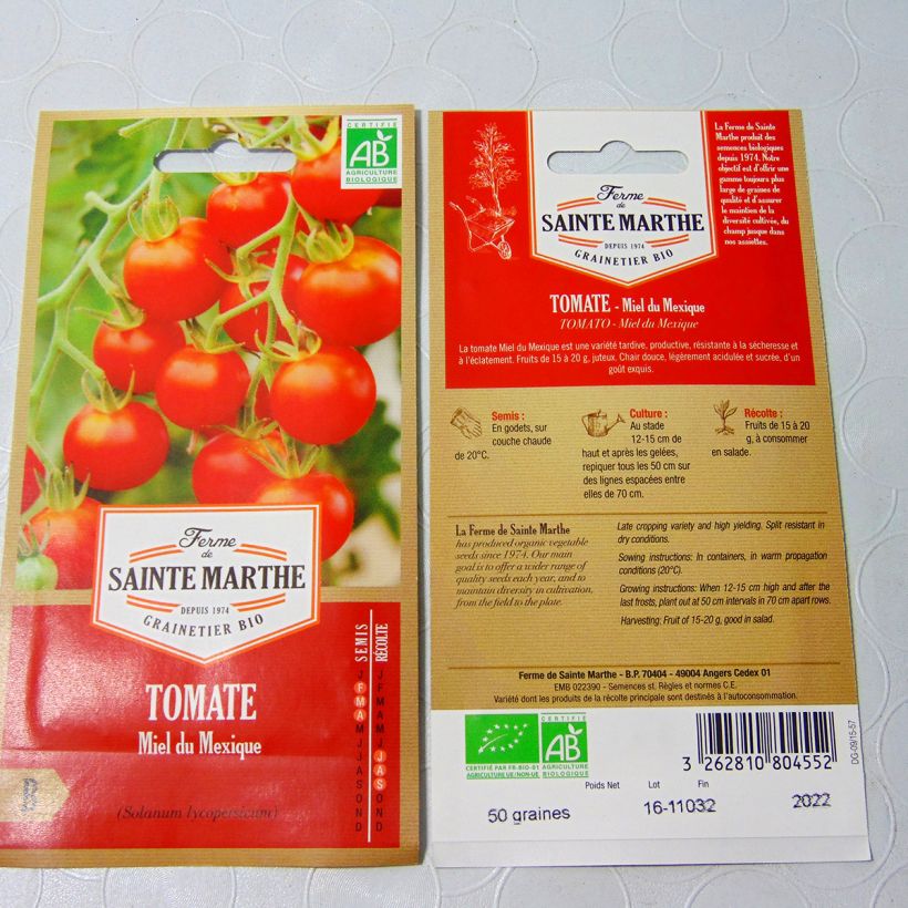 Example of Tomate Miel Du Mexique Bio - Ferme de Sainte Marthe le sachet de 25 graines environ as you get