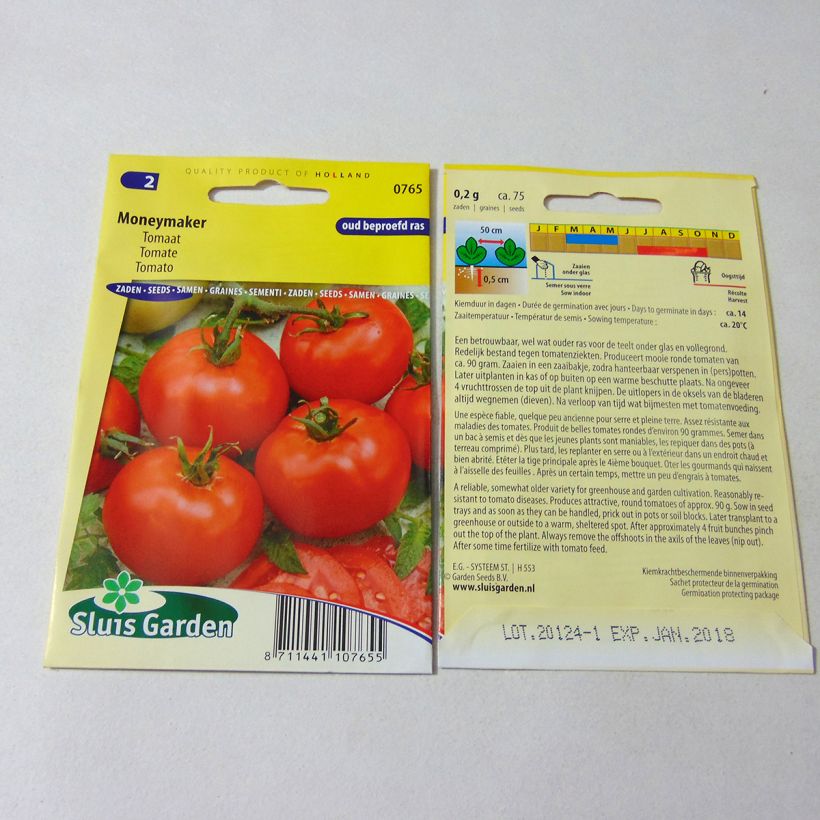 Example of Tomate Moneymaker - Solanum lycopersicum  le sachet de 300 graines environ (1g) as you get