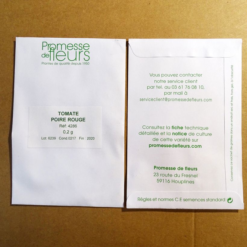 Example of Tomate Poire rouge - Tomate Cerise le sachet de graines de minimum 0,2 grammes as you get