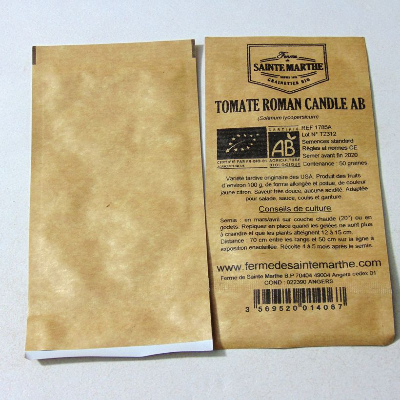 Example of Tomate Roman Candle Bio - Ferme de Sainte Marthe le sachet de 50 graines environ as you get