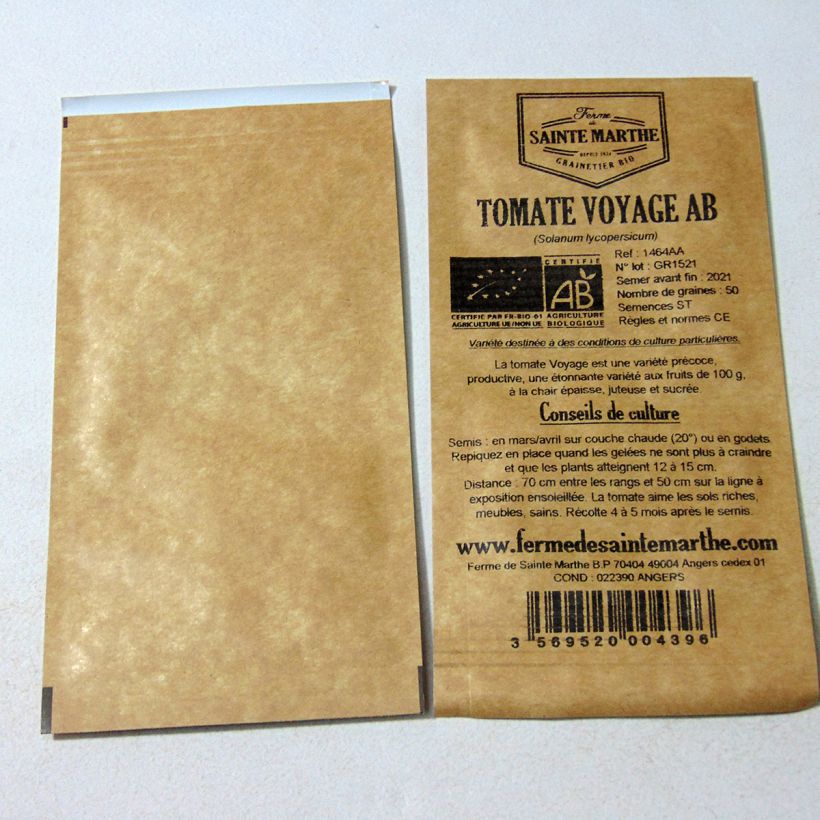 Example of Tomate Voyage Bio - Ferme de Sainte Marthe le sachet de 50 graines environ as you get