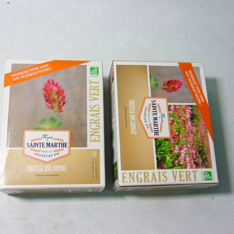 Example of Trèfle Incarnat Bio - Engrais vert - Ferme de Sainte Marthe le sachet de graines de 300 grammes as you get