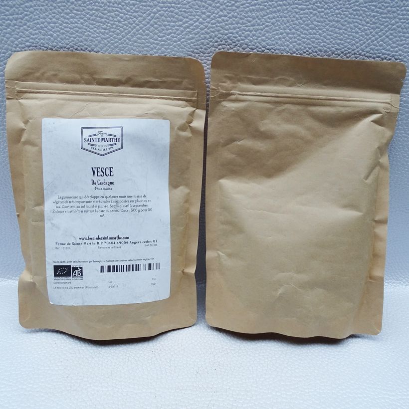 Example of Vesce de Cerdagne ou d'hiver Bio - Engrais vert - Ferme de Sainte Marthe le sachet de graines de 150 grammes as you get