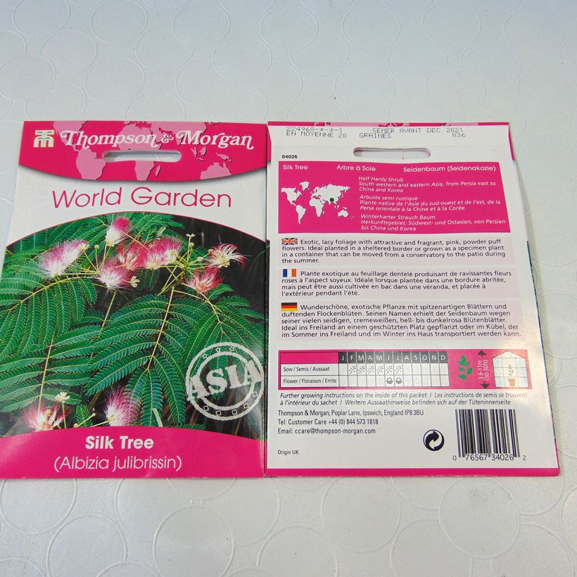Example of Graines d'Albizia julibrissin - Arbre à soie le sachet de 20 graines environ (minimum 1g) as you get