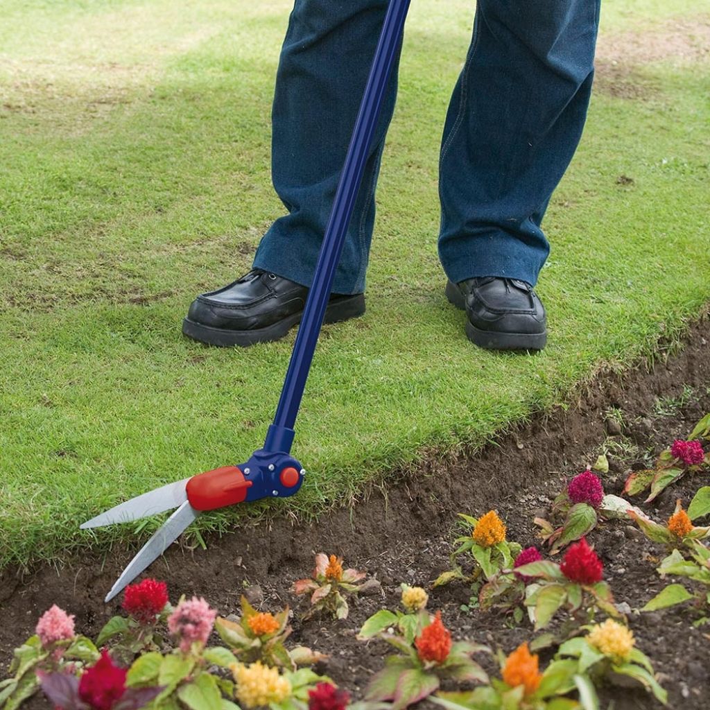 Cisaille à gazon télescopique à tête rotative Spear & Jackson