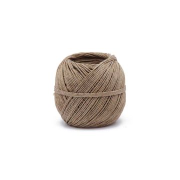 Ficelle en Lin Ecru + Fil de Fer La Cordeline - Pelote 100g Ø1.5mm ±60m